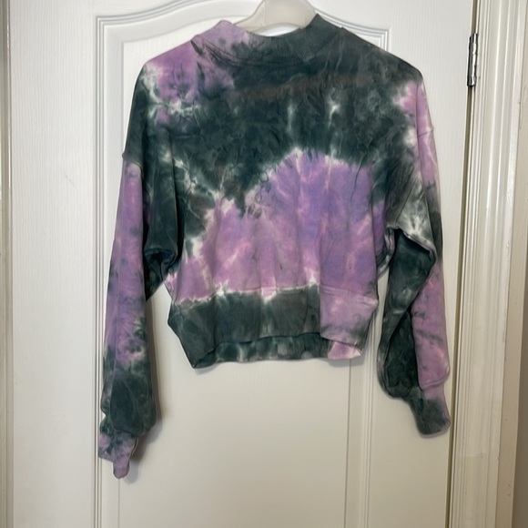 All in Favor Women’s Tie Dye Puff Sleeve Sweatshirt, Size Large - small - Picture 3 of 6